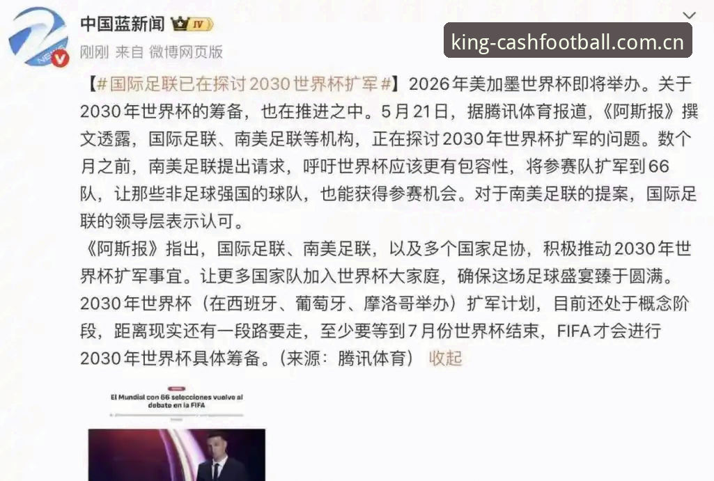 皇冠互动体验 2030世界杯扩军66队完整指南——从皇冠互动体验看中国男足新机遇